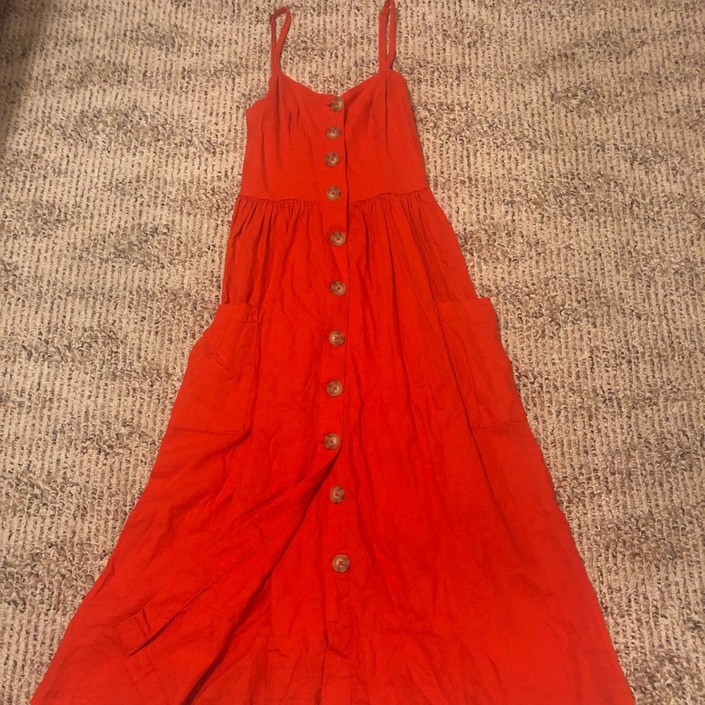 Urban Outfitters Midi Button-Down Dress